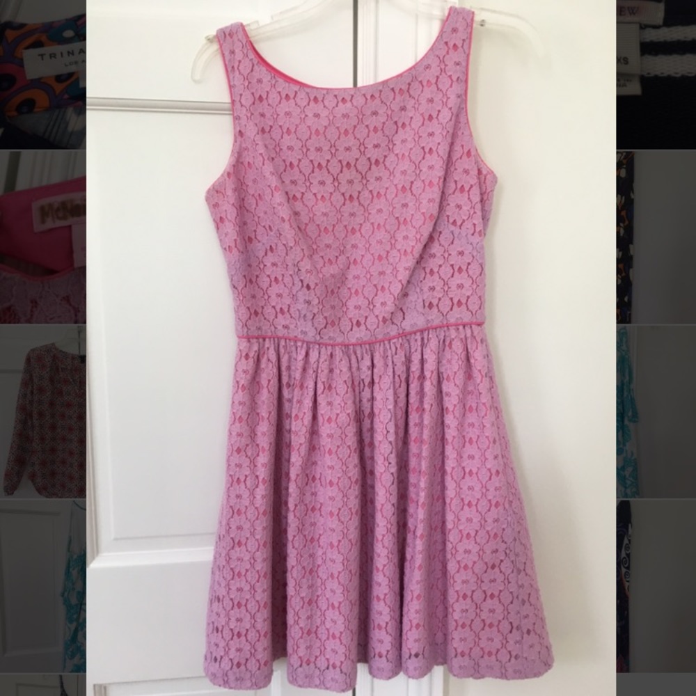 Lily Pulitzer Pink Lace Overlay Sundress